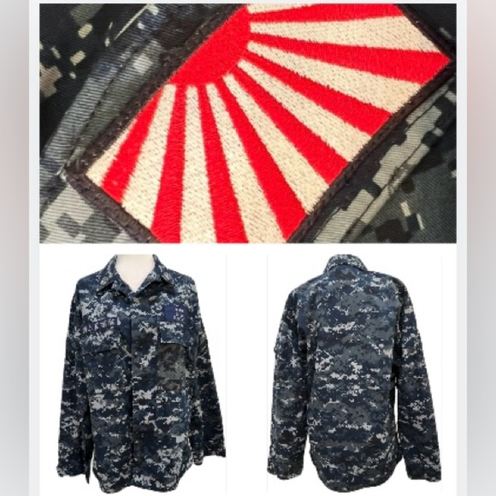 Japan Maritime Self-Defense Force Digital Camo Jacket Size M Reg Disc. Rare EC